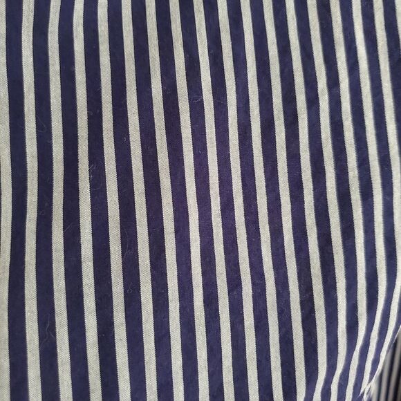 A New Day blue and gray stripe elastic band skirt women's size large - Picture 3 of 5